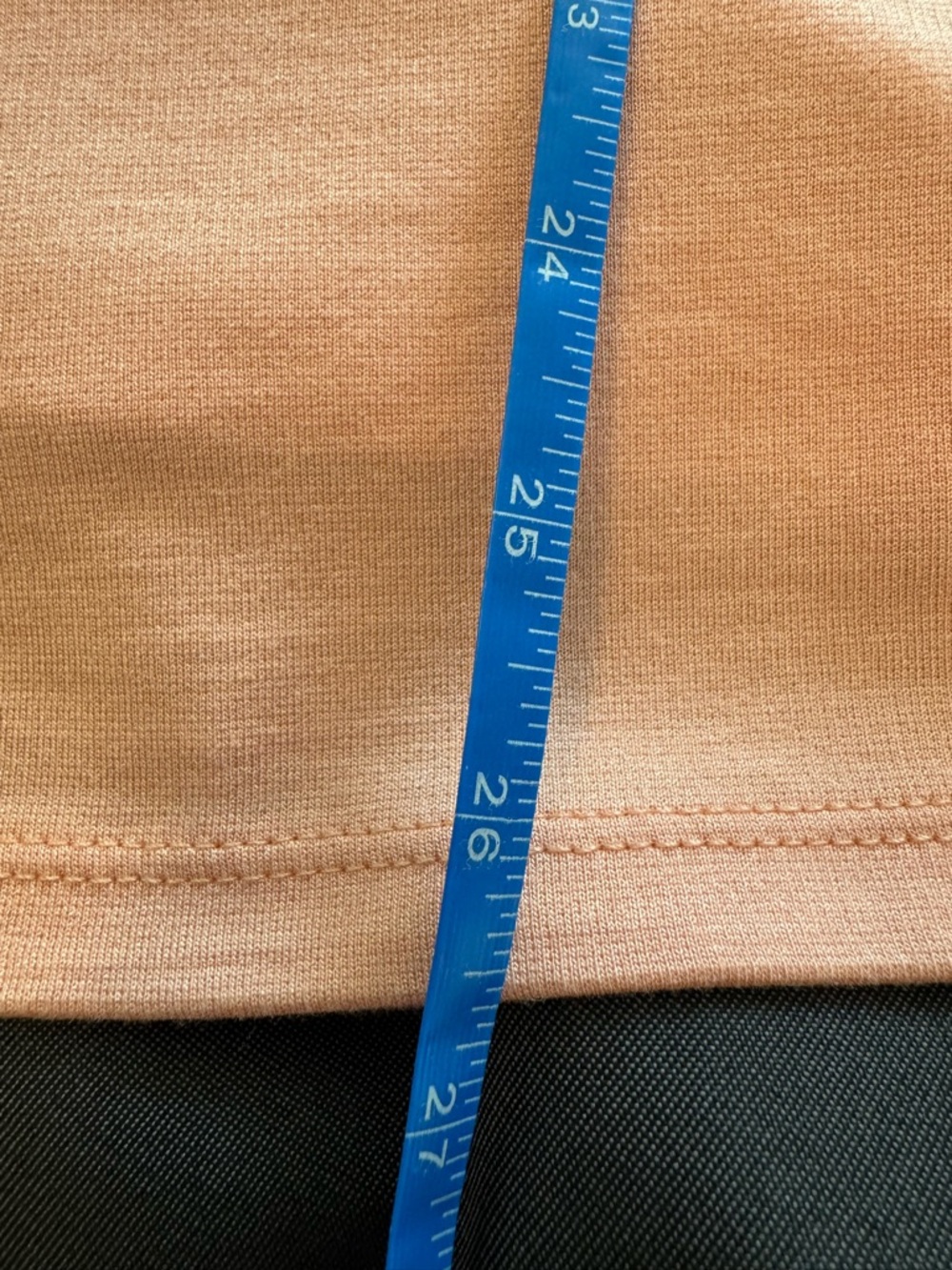 Liz Claiborne Peach Short Sleeve Top with Lace/Crochet Shoulder Detail - XL - Picture 7 of 8
